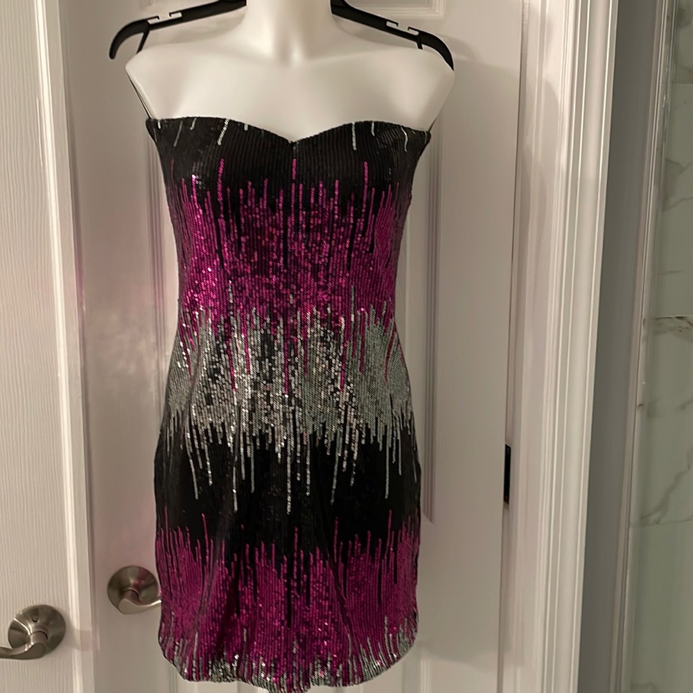 Glam Hearts sequin dress L